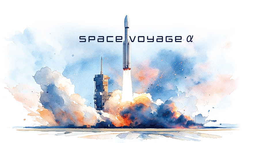ロケットの打ち上げ風景